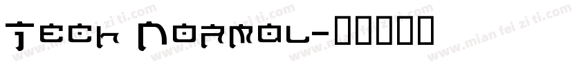 Tech Normal字体转换
